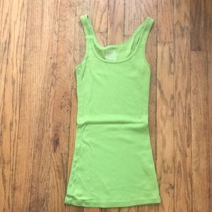 Green Mossimo Long & Lean Tank